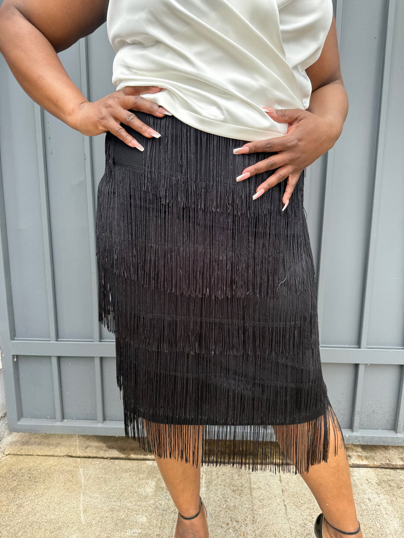 Flirtatious Fringe Skirt